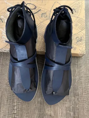 Free People Denim Blue Vacation Day Wrap Sandals thumbnail 3