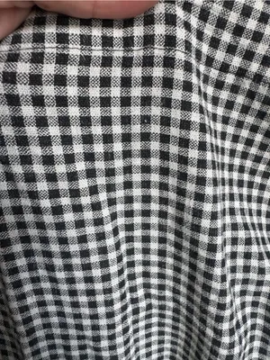A New Day Linen Blend Black & White Gingham Tank Top thumbnail 2