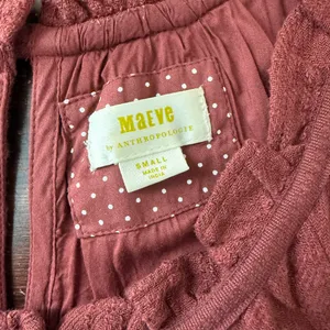 Anthropologie Maeve Burgundy Maxi Dress thumbnail 6