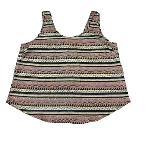 Bjewel (M) Aztec Tribal Print Scoop Neck Exposed Back Zipper Round Hem Tank thumbnail 8