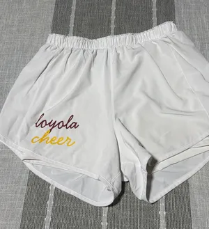Varsity Spirit Loyola Cheer White Athletic Shorts‎ Women Small Spandex Liner thumbnail 1