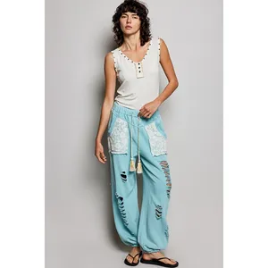 POL Studded Trim Button-Front Ruffle Detail‎ Tank - Cream - Medium thumbnail 6