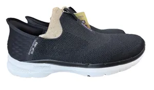 Skechers Slip-Ins Go Walk 6 Fabulous View Women's 9.5 Black Lavender NEW in box thumbnail 1