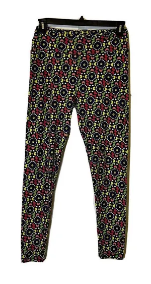 LuLaRoe leggings Tall and‎ Curvy one size OS black great shape ACE-A thumbnail 1
