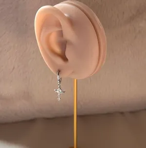 CZ Star Love Heart Dangle Drop Earrings for Women thumbnail 6