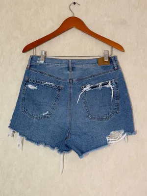 American Eagle Women’s Highest Rise ‘90 Boyfriend Shorts 3” Distressed 12 thumbnail 4