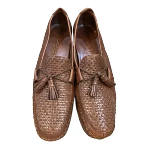 Cole‎ Haan Country Marcy Tassel Woven Brown Leather Loafers Women's Size 8.5 AA thumbnail 10