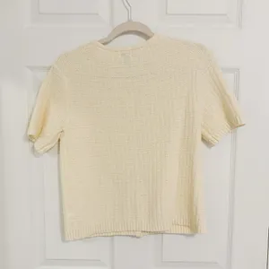 A New Day Beige Cream Knitted Minimalistic Lady Jacket Cardigan thumbnail 6