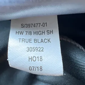 GAP Fit Moto Leggings Womens Medium 7/8 High Rise Black thumbnail 11