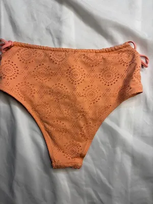 Aerie Swim Hi-Rise Perforated Side-Tie Bikini Bottom thumbnail 2