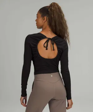 Lululemon Open Back Ribbed Long Sleeve Shirt thumbnail 4