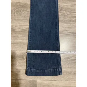 Gap Size 6 28R Women Wide Leg‎ Sailor Jeans Dark Wash Blue Denim Button Detail thumbnail 7
