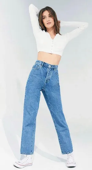 PacSun High Waisted Straight Leg Jeans thumbnail 5