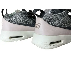 Nike‎ Max Air Thea Ultra Flynet Oreo Sneaker 7 Sock-like Fit Comfort Black Pink thumbnail 5
