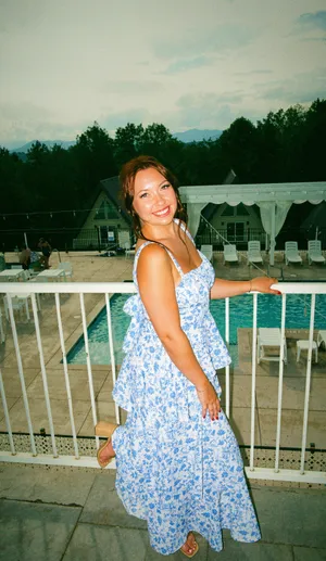 Dress Hazel and Olive Maxi Blue Floral thumbnail 3