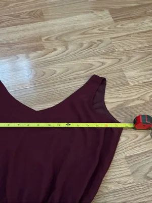 Show Me Your MuMu Burgundy Sleeveless Maxi Dress Size Small thumbnail 4