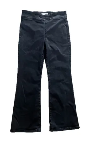 We The Free Black Pull On Bootcut Flare Jeans Denim Pants Womens Size M Boho thumbnail 1