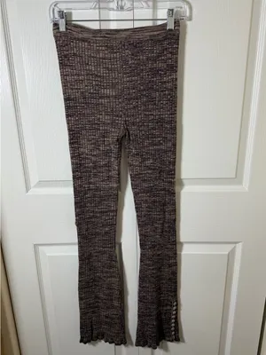 Live The Process Women's Ginger Root/Mission Fig Marl Flared Sweatpants M Brown Size M thumbnail 5