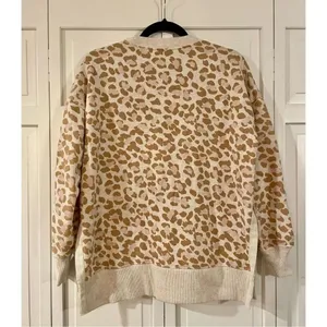 Aerie leopard oversized cozy sweater size xs thumbnail 7