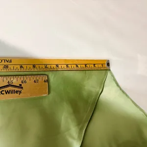 Miss Veil Hi Low Gown Dress Flower Detail Scoop Neck Formal Green Small NWT thumbnail 7