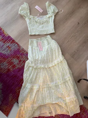 yellow floral set thumbnail 8
