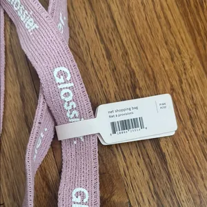 Glossier Dusty Pink Net Shopping Bag thumbnail 2