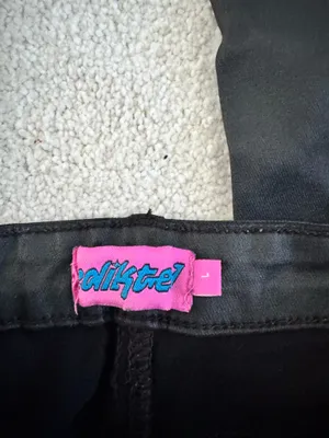 Edikted Leather Flare Pants thumbnail 2