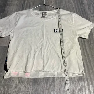 PINK White Logo T-Shirt; Medium Women’s thumbnail 6