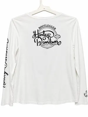 Harley-Davidson white graphic tee Bootlegger Knoxville Tennessee XL thumbnail 2