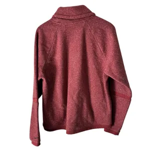 Nike Therma-FIT Pullover Hoodie‎ Women's Large Red Heathered Drawstring thumbnail 6