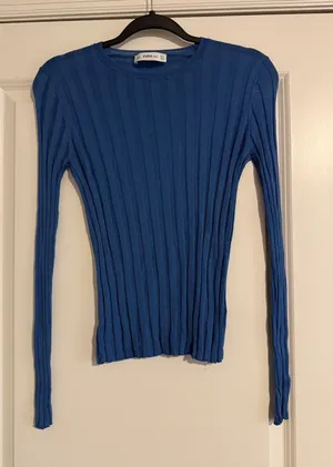 ZARA blue See-Through Sweater thumbnail 1