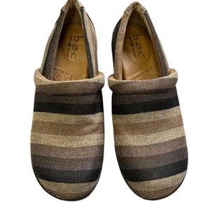 B.O.C. Women's Nadiyya Striped Clogs Comfort Slip On‎ Wood Heel Boho Size 7.5 thumbnail 5