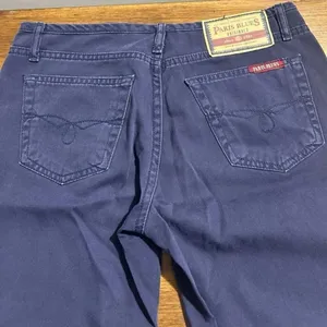 Paris Blues originals Vintage Y2K Low Rise Flare flared Leg Jeans 29x30 dark was thumbnail 9