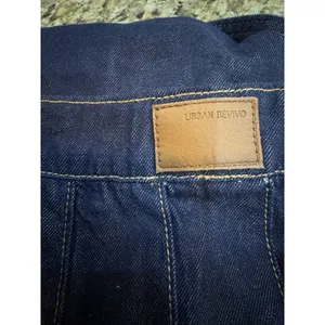 Urban Revivo Overall Pinafore Dress Size 4 Denim Pleated thumbnail 5