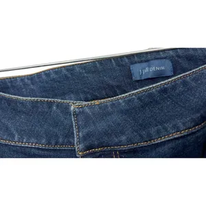 J. Jill York Denim Bootcut Jeans Size 12 Dark Wash Button Detail Stretch Pants thumbnail 11
