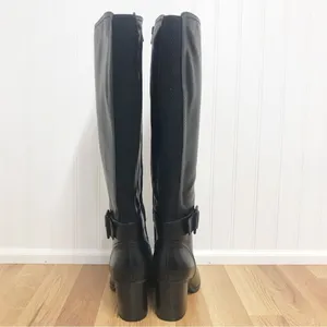 SOUL Naturalizer Black‎ Wide Calf Chunky Heel Boot Knee High Size 6.5 New thumbnail 7