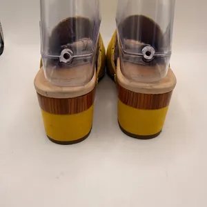 Dansko Maci Mule Yellow Milled Nubuck Leather Open Toe Slide Clog Sandal Size 36 thumbnail 4