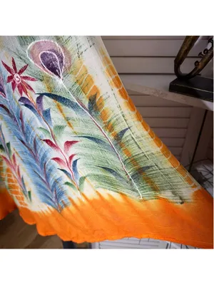 Vintage boho tunic mini dress beach cover up tropical resort cruise travel M L thumbnail 10
