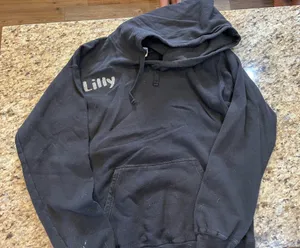 “Lilly” black hoodie thumbnail 1