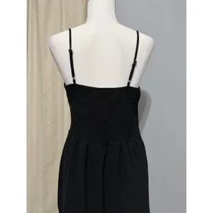 New Material Girl Midi Dress L Caviar Black Ruched Side Slit Cocktail Prom Edgy thumbnail 13