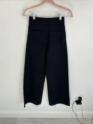 Zara Marine Straight Jeans Black thumbnail 4