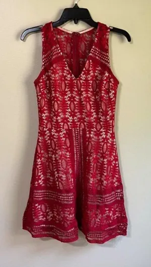 Anna be Francesca‎ small burgundy dress thumbnail 1