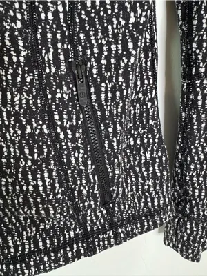 Lululemon Define Jacket Zip Front‎ Knotted Jacquard Black White Women’s size 6 thumbnail 14