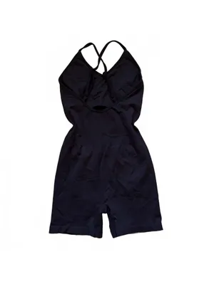 Alo Yoga Seamless Ribbed Favorite Romper Jumpsuit Black Women's Size Large thumbnail 4