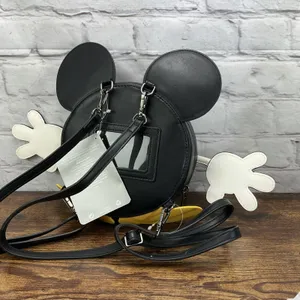 Disney Store New Mickey Mouse Ears, Feet & Hands Backpack Crossbody Bag W Wallet thumbnail 3