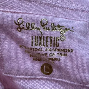 Lilly Pulitzer Luxletics Pink Long Sleeve Shirt Women’s Large thumbnail 2