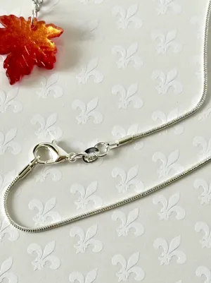 Sterling Silver Fall Necklace (431) 🍁 thumbnail 3
