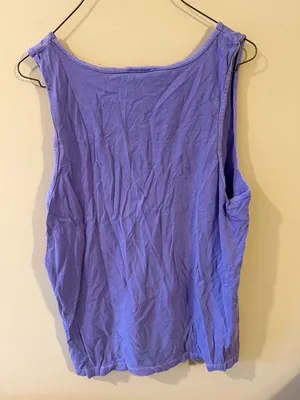 Purple Tank Top with Colorful 'San Houston' Graphic - Brand: Comfort Colors thumbnail 3