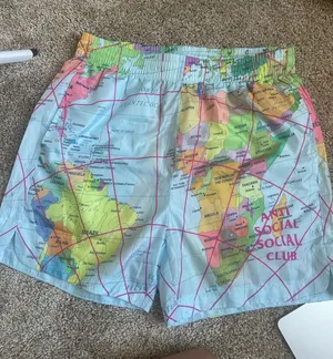 NWT anti social social club shorts thumbnail 1