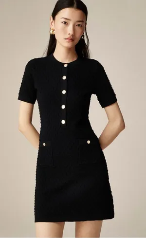 New With Tags JCrew Textured Lady Sweater Dress Sz M thumbnail 1